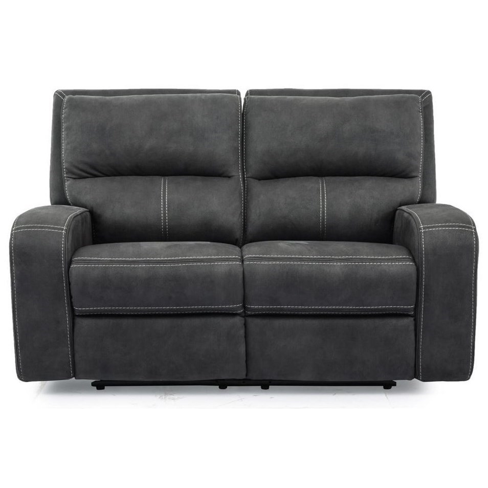 Parker Living Polaris Contemporary Dual Power Reclining Loveseat with Power Headrests and USB